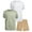 Tea Twill, variant on RBX Boys' Active Shorts Set - 3 Piece Activewear: 2 Athletic T-Shirts, 1 Woven Shorts Set for Kids (4-12)
