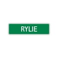 thumbnail image 1 of Rylie Girls Angela Girls Children Name Letter Printed Label Indoor Outdoor Wall Plaque Decoration Aluminum Sign 4"x18', 1 of 1
