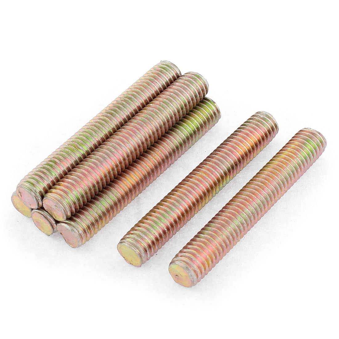7 Pcs 1.25mm Pitch M8 x 50mm Male Full Thread Metal Threaded Rod Bar Screw Walmart Canada