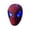 Dark Red, variant on Funny Superhero Hood Mask, Breathable Red Webbed Full Face Cover for Adult Costume Parties & Daily Cosplay Fun (Red & Blue Dual Lights + Remote Control + Charging Cable + Gift Box)