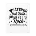 thumbnail image 4 of Scripture Walls 1 Corinthians 3:10-15 Build on The Rock Bible Verse Canvas Christian Wall Art Ready to Hang Unframed, 4 of 13