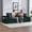 Emerald + Corduroy + 4 Seat, variant on Oversized Upholstered Corduroy Cloud Couch, Boneless 4-Seat Sofa Bed with Cup Holder, Side Pockets & Pillows, Breathable & No Assembly,111