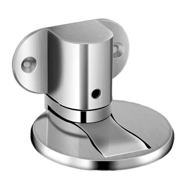 Topes de puerta de dormitorio de aleación de zinc Herrajes para puerta de tope de piso sin perforaciones (Plata) Tmvgtek Libre de BPA
