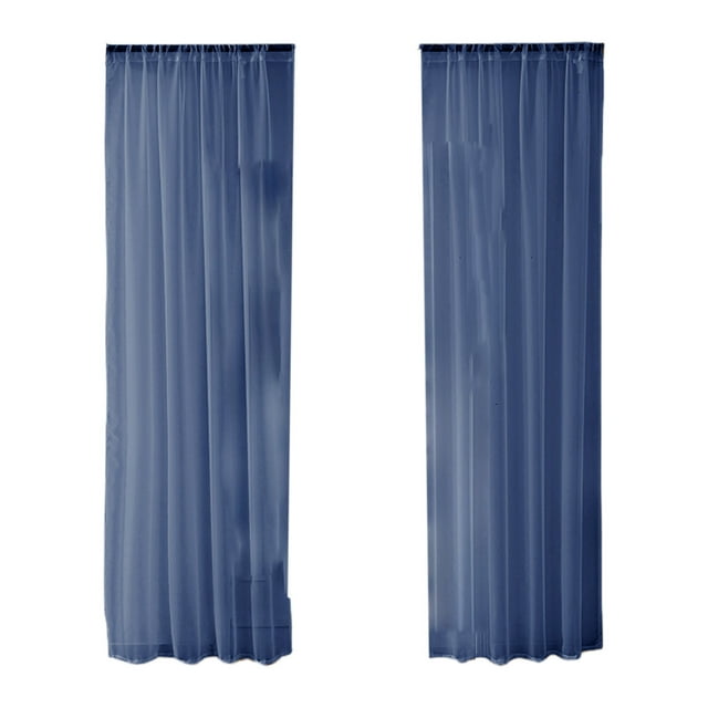 Curtains for Living Room Solid Color Lightweight Sheer Curtains - Rod Pocket Style Translucent Curtains - Sheer Curtains for Living Room And Bedroom - Sheer Drapes Curtains for Bedroom