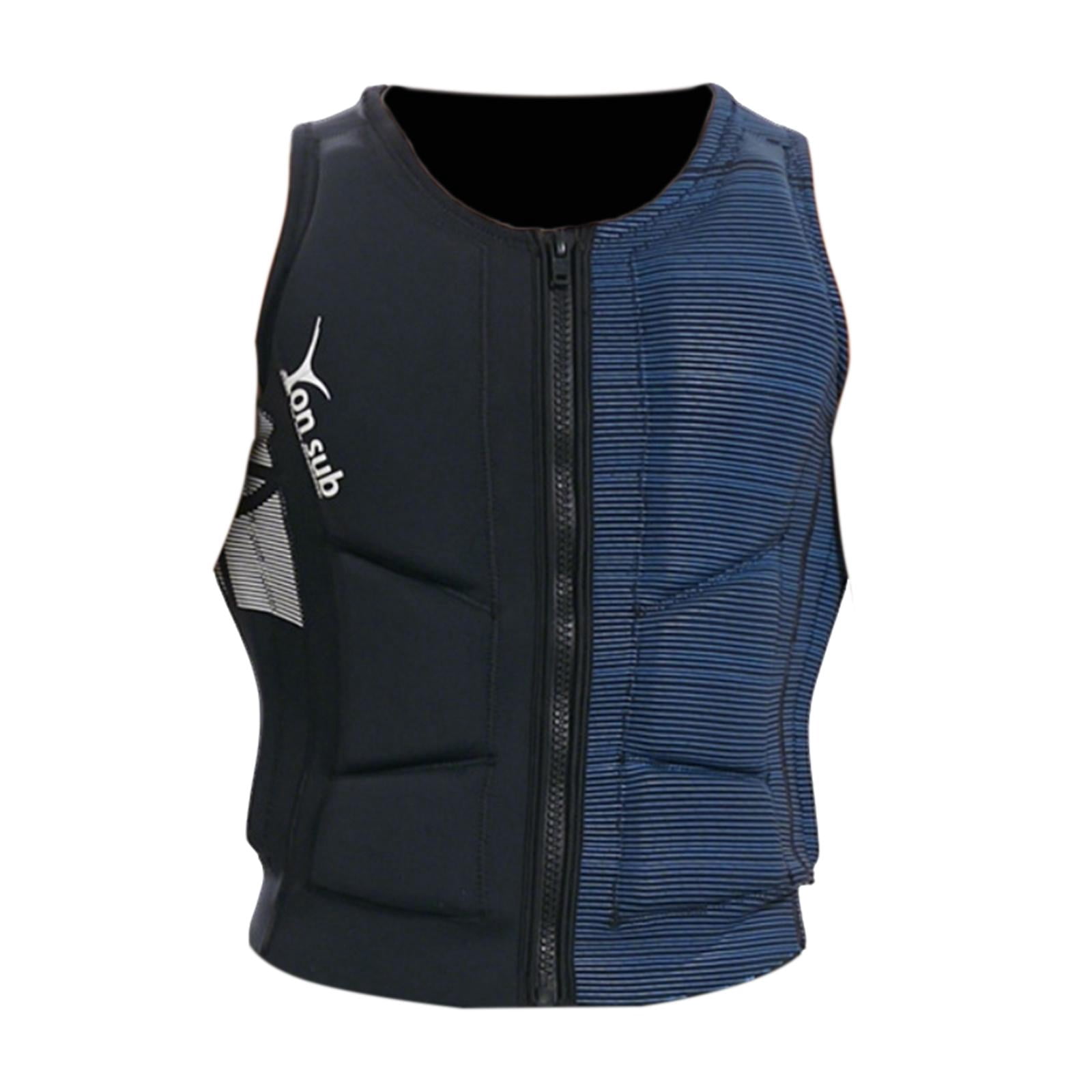 harayaa Life Vest Portable Summer Buoyancy Aid for Motorboat Paddleboarding Swimming XL blue black