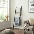 thumbnail image 6 of Azalea Park Black Metal Freestanding Towel Rack or Blanket Ladder Rack for Bathroom, 6 of 11