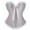 Pink, variant on Strapless Shapewear Women's Light Pink Polka Dot Pleated Bow Lace Corset Sculpt Touch Waist Trainer on Clearance