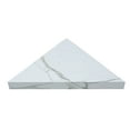 thumbnail image 2 of Palisade Vinyl Waterproof Corner Shower Bench in Carrara Marble/Urban Glacier, 2 of 7