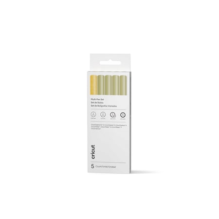 Cricut® Multi Pen Set, Gold (5), Fine Point,Gold