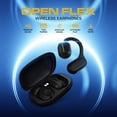 thumbnail image 6 of Monster Open Flex Wireless Earphones, Open-Ear Bluetooth 5.4 Earbuds with Built-In Microphone, Charging Case, IPX5 Water Resistant, Black, 6 of 8