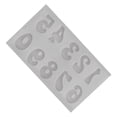 thumbnail image 2 of Inteprter Moldes para mousse Suministros para fiestas Accesorios de cocina Número de molde en relieve Fundición de dulces Die Celebration Postre Capital Cocina y Comedor Número/Gris claro Inteprter HA062186-06B, 2 of 6