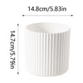 thumbnail image 2 of Mlkoz Home Decoration, Vertical Striped Desktop Trash Can Household Round Lidless Bedroom Kitchen Bathroom Mini Trash Can Thickened Foolproof, Birthday Gifts, 2 of 5