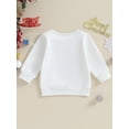 thumbnail image 4 of Liacowi Baby Boys Girls Christmas Outfits Infant Christmas Sweatshirts Long Sleeve Round Neck Letter Print Pullovers  3 6 12 18 24 Months Newborn Fall Loose Fit Tops, 4 of 8