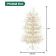 thumbnail image 7 of SONGMY 4FT Prelit White Snow Flocked Christmas Tree, Hinged Fake Artificial Aspen Fir Tree with 230 Warm White Lights, 280 Branch Tips for Xmas Party Holiday Home Décor, Winter Wonderland Decorations, 7 of 7