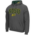thumbnail image 2 of Men's Colosseum Charcoal NDSU Bison Arch and Logo Pullover Hoodie, 2 of 3