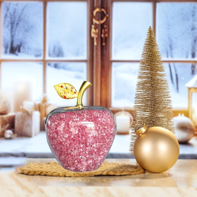 Crystal Apples Christmas Eve Gifts For Her Romantic Ornamental Apples Display