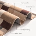 thumbnail image 5 of ICEANT 2'x6' Non-Slip Machine Washable Runner Rug with Geometric Patchwork Design, Earth Brown/Black/Beige/Brown, 5 of 6