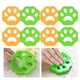 thumbnail image 4 of Lot de 8 attrape-peluches pour machine à laver, en forme de fleur de prunier, pour éliminer les poils d'animaux, orange et vert, 4 of 4