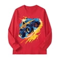 thumbnail image 4 of RFQWOVSR Boys' Long Sleeve T-Shirt with Racing Print for Casual Fall Wear, 4 of 4