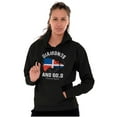 thumbnail image 3 of Dominican DR Shaped Pride Heritage Hoodie Sweatshirt Women Men Brisco Brands S, 3 of 5