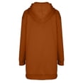 thumbnail image 4 of Clothing! Yajing Oversized Hoodies for Women Women's Trendy Dress 2025 Fall Solid Color Long Sleeve Mini Dresses with Pocket Comfy Soft Classic T Shirt Dresses Hoodies for Women Multi-Color L, 4 of 5