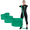 Level 3 / Heavy - Green, variant on THERABAND CLX Band with Loops, 5 ft, Gold, Max Thickness, 14.2 lbs Resistance, Level 8, Latex Free
