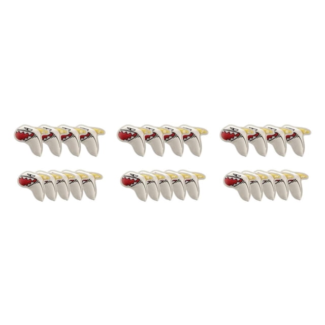 Sonducket 9x Shark Golf Iron Head Covers Cuero PU Golf Club Headcovers Blanco Type1 NO1