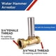 thumbnail image 3 of S-241 Stainless Steel Water Hammer Eliminator for Washing Machines, 3/4 Inch Rotary Joint, 2PCS, 3 of 5