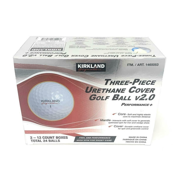 ThreePiece Urethane Cover Golf Ball v2.0 Performance + Total of 24