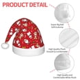 thumbnail image 4 of Yiaed Christmas Santa Cartoon Snowman A Print Hat,Santa Claus Hat For Xmas Party, Christmas Hat For Boys Girls Child Infant Holiday Hat, 4 of 6