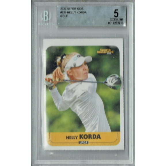 BGS 5 Nelly Korda 2020 S.I. for Kids #929 Womens Golf Rookie Card USA