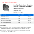 thumbnail image 2 of Front Right Engine Mount - Compatible with 1997 - 2004 Dodge Dakota 4WD 1998 1999 2000 2001 2002 2003, 2 of 2