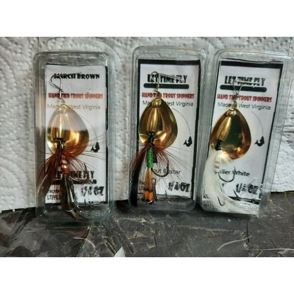 3 Trout spinner bait  1/4 oz inline spinner fishing casting Bass lure LTFFLIES.COM