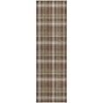 thumbnail image 2 of Addison Rugs Mayfield Washable Transitional Plaid Chocolate Runner Rug, 2'3" x 7'6", 2 of 5