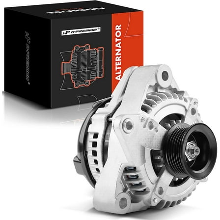 A-Premium Alternator Compatible with Toyota Sequoia 2003 2004 2005 2006 2007 2008 2009 V8 4.7L, 12V 150Amp Clockwise 6-Groove Pulley, Replace# 27060-0F050, 104210-3390, 104210-5500