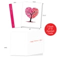 thumbnail image 3 of The Best Card Company 20 Assorted Valentine's Day Notes Set 4x5.12 w/ Envelopes, 10x2 Designs, For Men, Women, Love Trees AM3185VDG-B2x10, 3 of 8