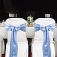 thumbnail image 4 of Chair Ribbon Bow Strap Wedding Banquet Party Event Decoration Chair Bow Tie Chair Bow/ Chair cover back flower bow ribbon chair back flower 17cmX275cm I, 4 of 4