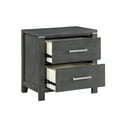 thumbnail image 4 of New Classic Furniture  Alamos Charcoal Grey 2-Drawer Nightstand, 4 of 5