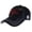 Black, variant on American USA Embroidered Washed Cotton Baseball Cap Polo Style, Black