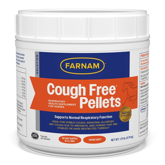 Farnam Cough Free Pellets Respiratory Health Supplement for Horses 1.75 pounds