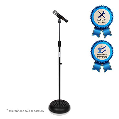 Pyle PMKS5 Compact Base Black Microphone Stand