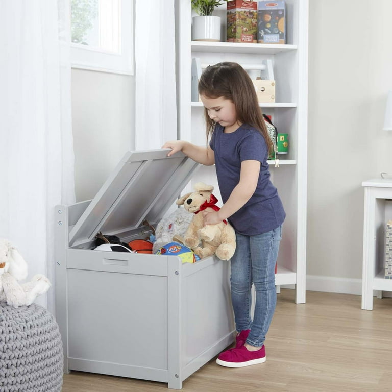 Wooden Toy Chest - White- Melissa and Doug