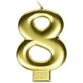 thumbnail image 2 of CANDLE #8 GOLD, 2 of 2