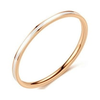 Clearance Under 10$! Temperament Versatile 1MM Thin Titanium Steel Ring Female Fashion Plain Ring Tail Ring Jewelry Valentine's Day & Mother's Day Gifts,Rings-Size 10