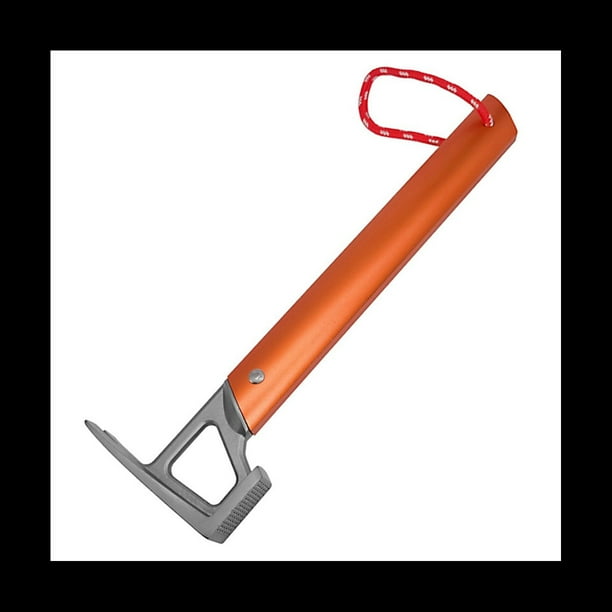 Martillo Multifuncional Naranja con Manejar de Aluminio, Martillo de Acero Inoxidable, Toldo para Tienda de CampañA, Extractor de Clavos, Martillo