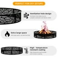 thumbnail image 6 of 48" Smokeless Fire Pit Ring, Heavy Duty Metal Fire Ring for DIY Outdoor Fire Pits, Above or In-Ground Use for Patio Backyard, Black-b, 6 of 8