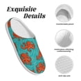 thumbnail image 5 of Picia Fun Octopus for Women's Lamb-hug Comfy Fleece House Slippers Memory Foam, Slip-on House Shoes Indoor Outdoor-46/47, 5 of 7