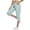 07# Mint Green, variant on HKYNLAG Capri Pants for Women Petite Pull On Drawstring Elastic Waist Cargo Capris Lightweight Hiking Pants with Multi Pockets Mint Green 2XL
