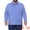 Blue, variant on DARING DIVA Men's Big Tall Chest Pocket Long Sleeve Business Polo Shirt XL Black