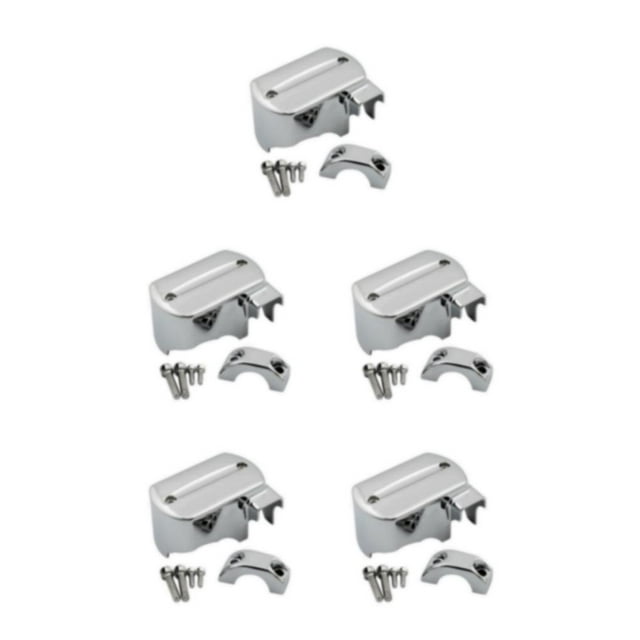 Maytalsory Silver Brake Fluid Master Cylinder Cover Brake Pump Cover Silver Cover Brake Master Cylinder Cover 5Set